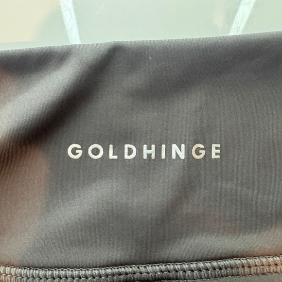 Grey gold hinge skirt, regular length, size small - Picture 3 of 4